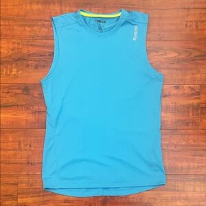 Reebok Men's Blue Sleeveless Shirt